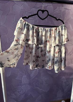 Блуза в квітковий принт