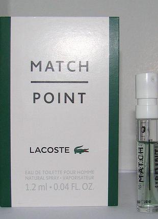 Пробник andriko lacoste match point. оригінал.