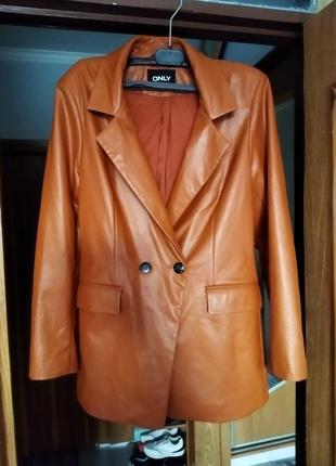 Пиджак эко кожа