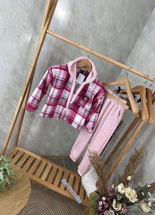 Теплий костюм з рубашкою