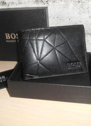 Hugo boss новый мужской кошелек, кожа, италия