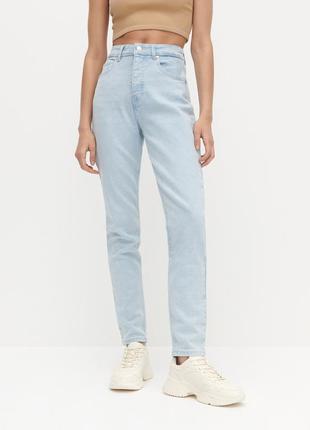 Джинсы mom fit высокая посадка