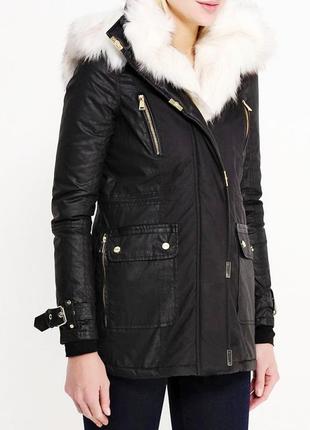Шикарная теплая парка на меху river island