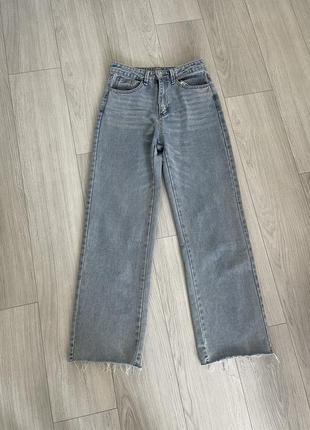 Голубые джинсы с высокой талией (м)3 фото
