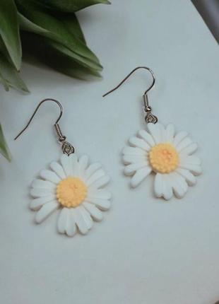 Серьги маргаритка