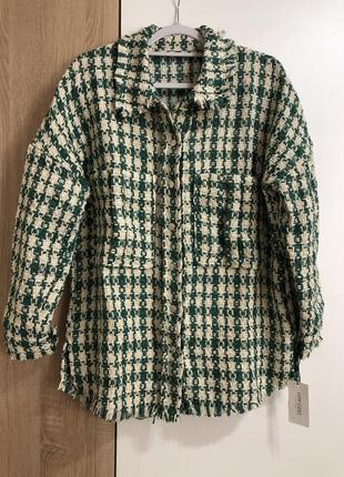 Рубашка твидовая, новая