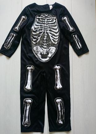 Карнавальный костюм скелет на хеллоуин halloween 5-6 лет