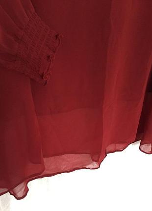 Evans туніка блуза батал бордовий теракот 5