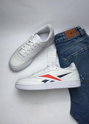 Кожаные кроссовки reebok