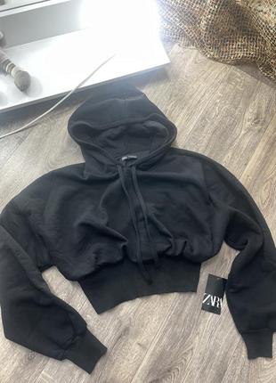Худи укороченное zara р.м 3