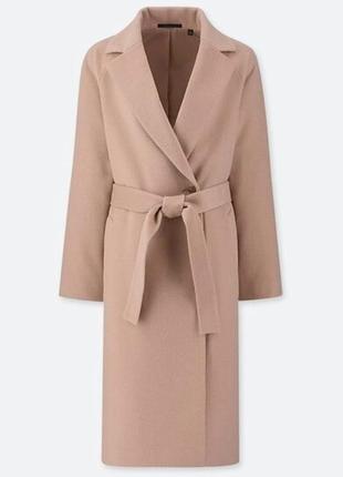 Вовняне пальто uniqlo s-m
