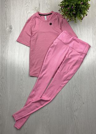 Лосины розовые