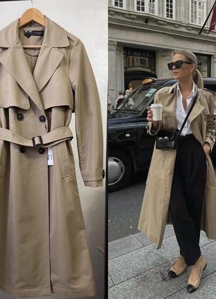 Тренч пальто zara