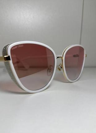 Жіночі сонцезахисні окуляри кішечки white3 фото