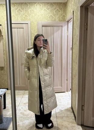Пуховик длинный зимний