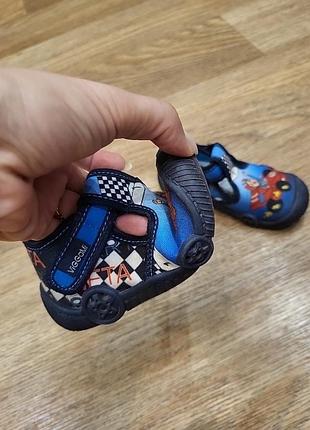 Тапочки текстильные viggami тапочки в садик/для дома и прогулок, машинки