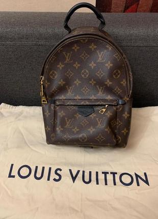 Рюкзак premium louis vuitton palm springs mini mm brown/black lv pm