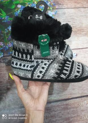 Домашні теплі капці сапожки чобітки ardene
