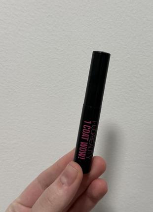 Huda beauty 1 coat wow! extra volume and lifting mascara туш для вій4 фото