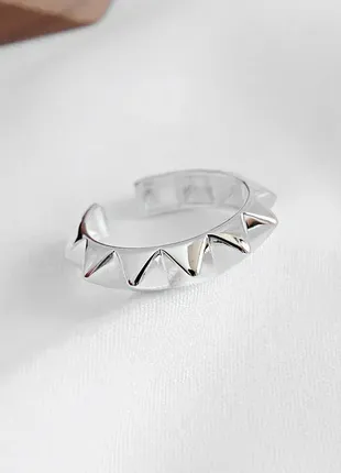 Серебряное кольцо в стиле панк