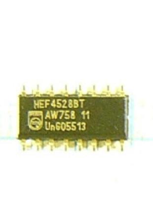 Лот: 8 × 16.00 ₴ = 128 ₴ 4528d so16 hef4528bt два незалежних чекаючих мультивібратора 4528