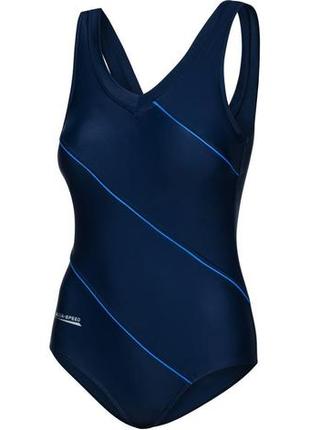 Купальник закритий для жінок aqua speed sophie 2451 темно-синій, синій жін 40