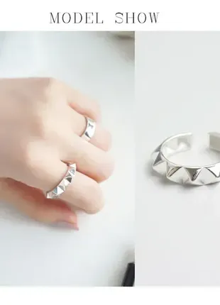 Серебряное кольцо в стиле панк3 фото