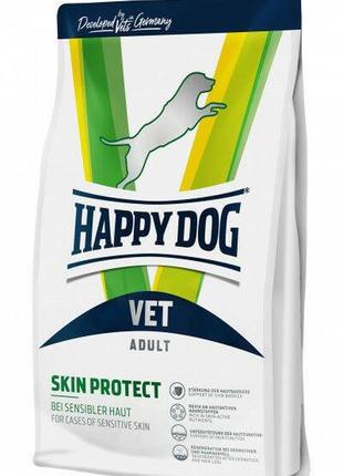 Сухий дієтичний корм happy dog vet diet skin для собак із чутливою шкірою 4 кг