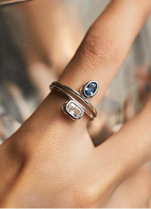 Серебряное кольцо "лондонский стиль"3 фото