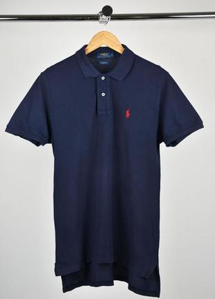 Polo ralph lauren темно синие поло мужское размер м оригинал