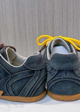 Замшевые кроссовки с потёртостями двойные шнурки6 фото
