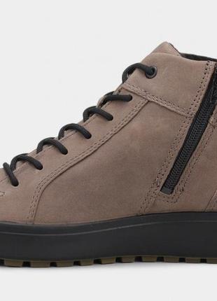 Шкіряні, утеплені черевики *ecco soft 7 tred m* з hudromax💦 zm5593