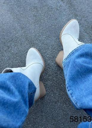 Козаки ботильоны замша5 фото