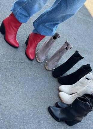 Козаки ботильоны замша10 фото