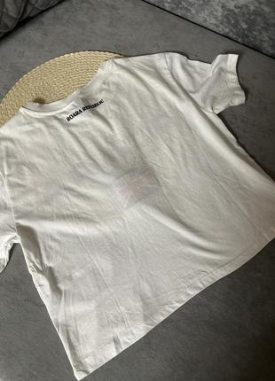 H&m divided котонова футболка-топ  оверсайз довжина в тричверті6 фото