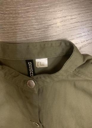 Укороченная рубашка кардиган ромпер милитари кофта бомбер5 фото