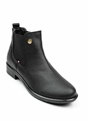 Демісезонні черевики чорні u.s. polo assn