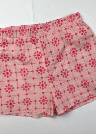 Новые шорты девочка 6-7р /122см primark розовые