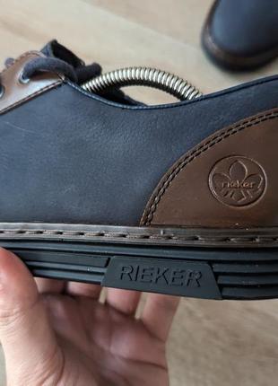 Кожаные мужские кроссовки от rieker 44-44.5 р. потолка 29.5 см6 фото