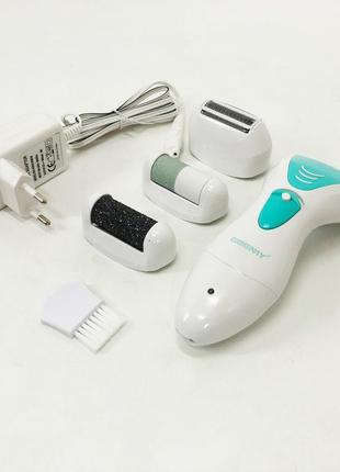 Электро пилка для педикюра gemei gm-7006 4в1 | аппарат для шлифовки пяток | профессиональная пемза lz-669 для