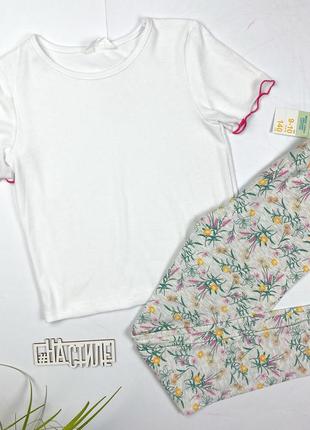 Новый набор девочка футболка + солодки 140см/9-10р primark