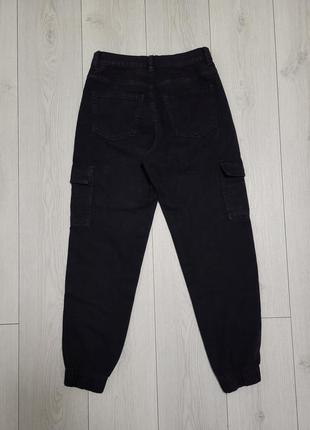 Джоггеры женские чёрные, джинсы2 фото