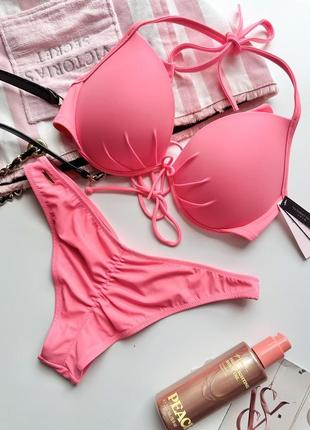 Купальник топ плавки бразильяни victoria's secret 36b 80b 80б 75с 75c xs s m l xl 40 38 36 42 44 вікторія сікрет1 фото