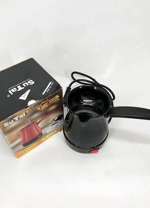 Электро турка для кофе черная | электро турка для кофе | yi-115 электронная турка