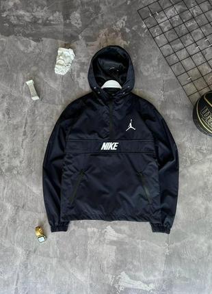 Мужской анорак nike синий весенний осенний ветровка найк демисезонная (b)