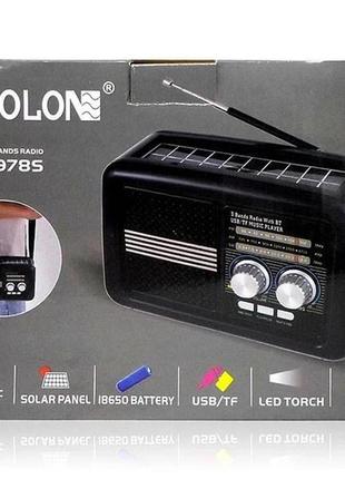 Портативна радіостанція golon solar bluetooth3 фото