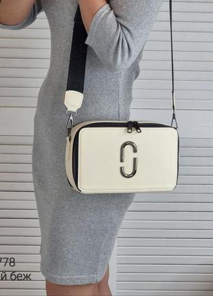 Женская качественная сумка, стильный клатч из эко кожи св.беж1 фото