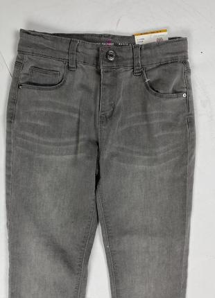 Нові джинси стрейчеві  skini 9-10р/140см primark дівчинка сірий2 фото