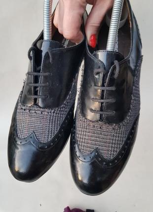 Шикарні бомбезні якісні стильні добротні туфлі оксфорди лофери в ідеальному стані італія oroscuro 406 фото