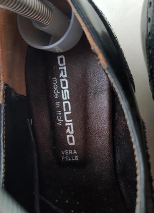 Шикарные бомбезные качественные, стильные добротные туфли оксфорды лоферы в идеальном состоянии италия oroscuro 409 фото